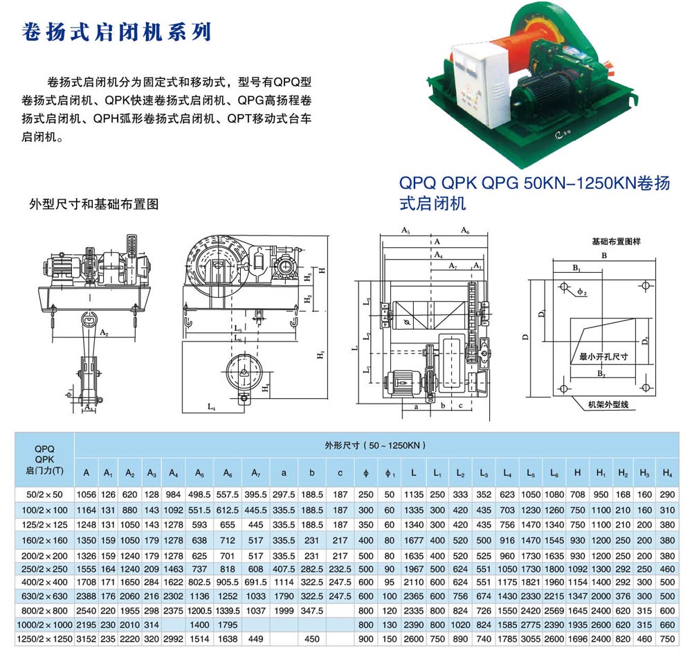 QPK型快速卷扬启闭机